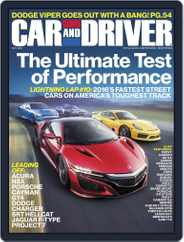 Car and Driver (Digital) Subscription October 1st, 2016 Issue