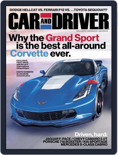 Car and Driver July 1st, 2016 Digital Back Issue Cover