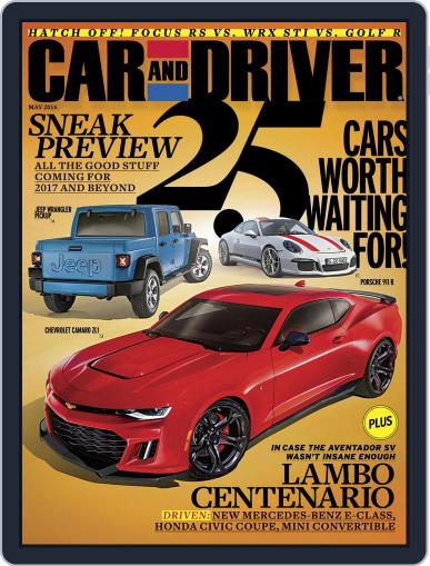 Car and Driver May 1st, 2016 Digital Back Issue Cover