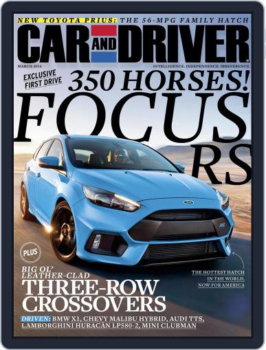 Car and Driver March 1st, 2016 Digital Back Issue Cover