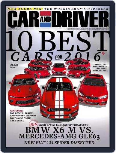 Car and Driver January 1st, 2016 Digital Back Issue Cover
