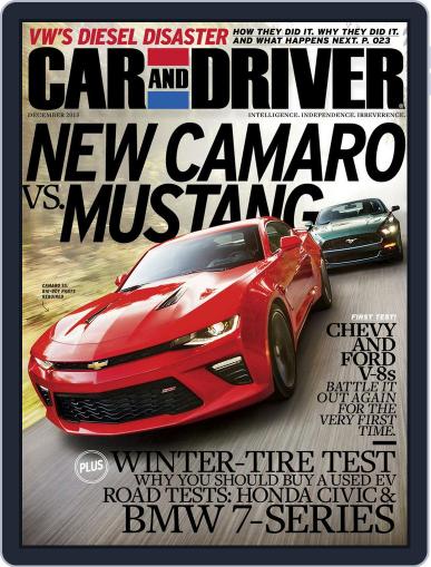Car and Driver December 1st, 2015 Digital Back Issue Cover