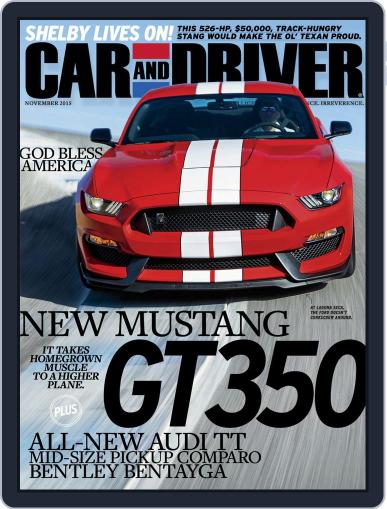 Car and Driver November 1st, 2015 Digital Back Issue Cover