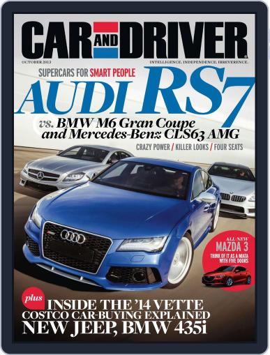 Car and Driver September 5th, 2013 Digital Back Issue Cover