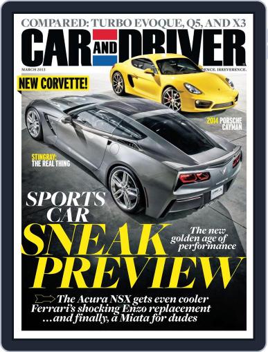 Car and Driver (Digital) February 5th, 2013 Issue Cover