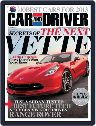 Car and Driver December 4th, 2012 Digital Back Issue Cover