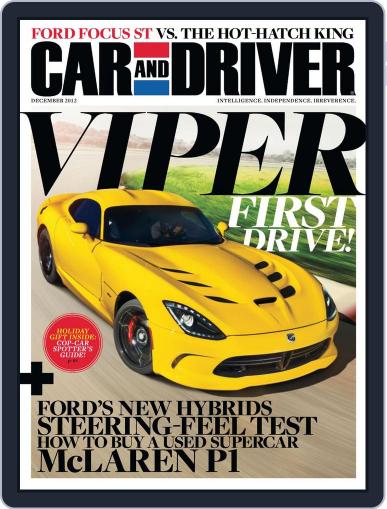 Car and Driver November 13th, 2012 Digital Back Issue Cover