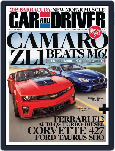 Car and Driver (Digital) September 11th, 2012 Issue Cover