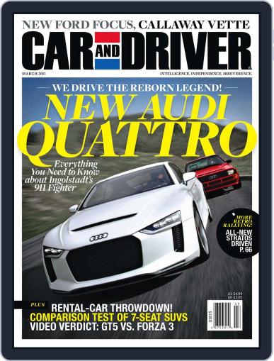 Car and Driver January 25th, 2011 Digital Back Issue Cover