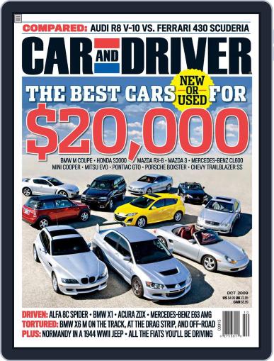 Car and Driver September 1st, 2009 Digital Back Issue Cover