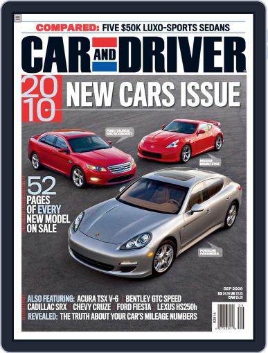 Car and Driver August 1st, 2009 Digital Back Issue Cover