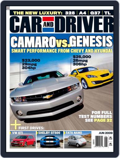 Car and Driver May 6th, 2009 Digital Back Issue Cover
