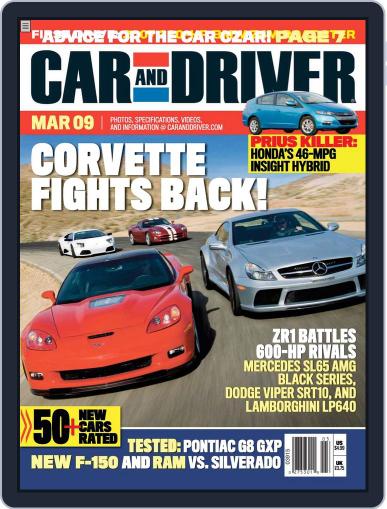 Car and Driver February 1st, 2009 Digital Back Issue Cover