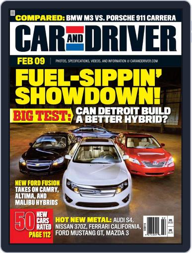 Car and Driver January 5th, 2009 Digital Back Issue Cover
