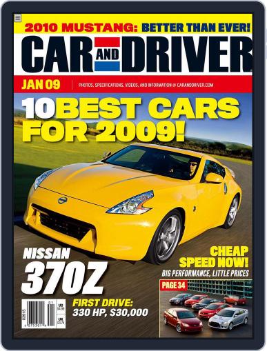 Car and Driver December 1st, 2008 Digital Back Issue Cover