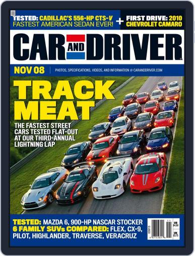 Car and Driver October 1st, 2008 Digital Back Issue Cover