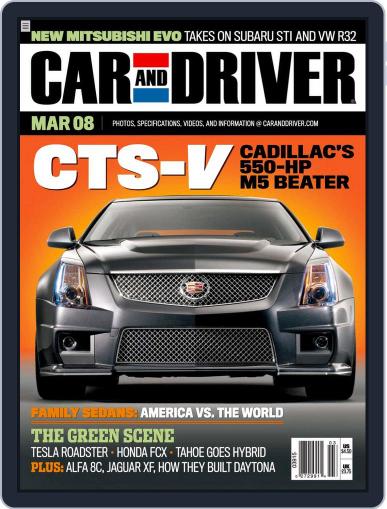 Car and Driver February 1st, 2008 Digital Back Issue Cover