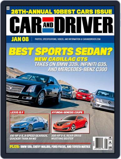 Car and Driver December 4th, 2007 Digital Back Issue Cover