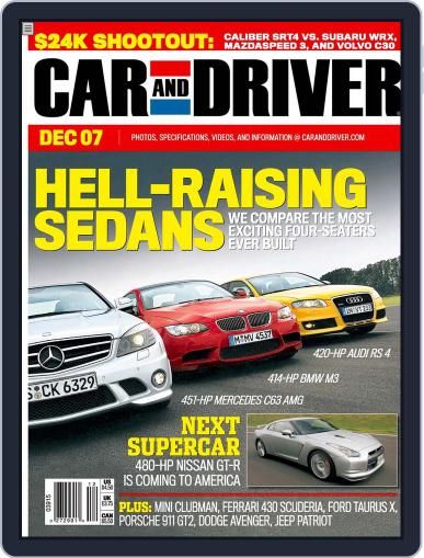 Car and Driver November 1st, 2007 Digital Back Issue Cover