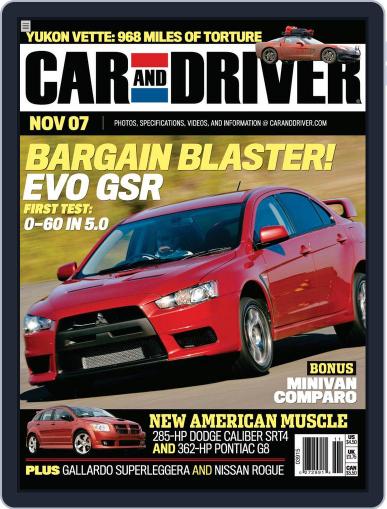 Car and Driver October 1st, 2007 Digital Back Issue Cover