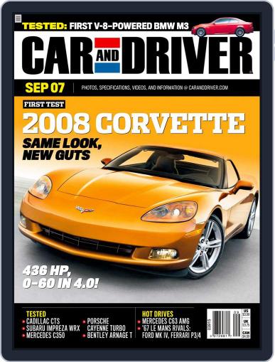 Car and Driver July 31st, 2007 Digital Back Issue Cover