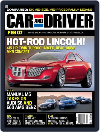 Car and Driver December 20th, 2006 Digital Back Issue Cover