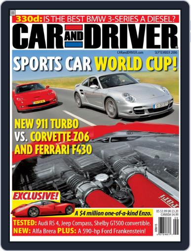 Car and Driver July 18th, 2006 Digital Back Issue Cover