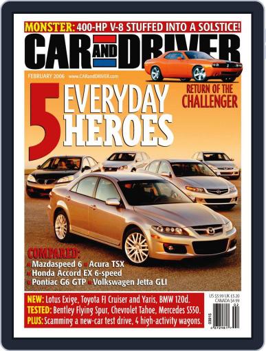 Car and Driver December 20th, 2005 Digital Back Issue Cover