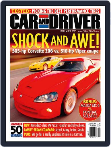 Car and Driver October 25th, 2005 Digital Back Issue Cover