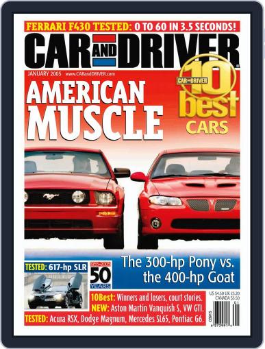 Car and Driver January 26th, 2005 Digital Back Issue Cover