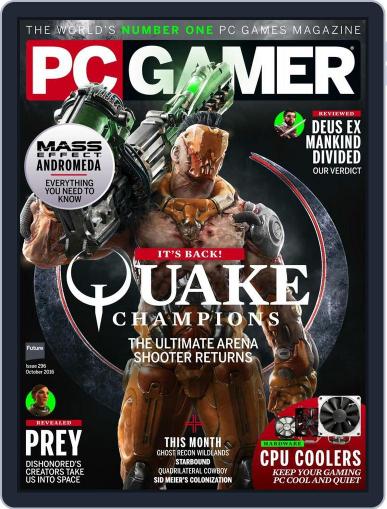 PC Gamer United Kingdom October 1st, 2016 Digital Back Issue Cover