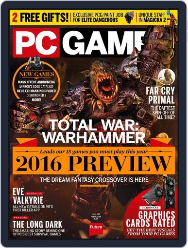 PC Gamer United Kingdom January 14th, 2016 Digital Back Issue Cover