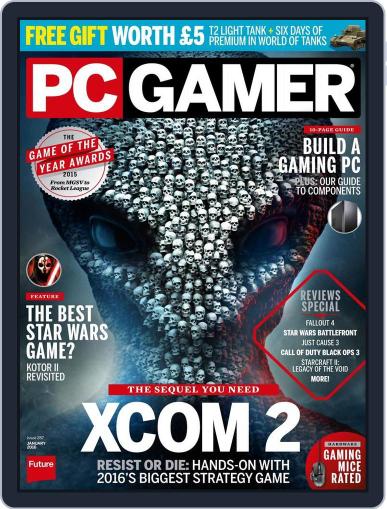 PC Gamer United Kingdom December 17th, 2015 Digital Back Issue Cover