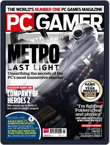 PC Gamer United Kingdom December 24th, 2012 Digital Back Issue Cover