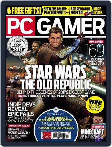 PC Gamer United Kingdom December 29th, 2011 Digital Back Issue Cover