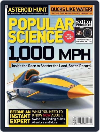 Popular Science September 9th, 2009 Digital Back Issue Cover