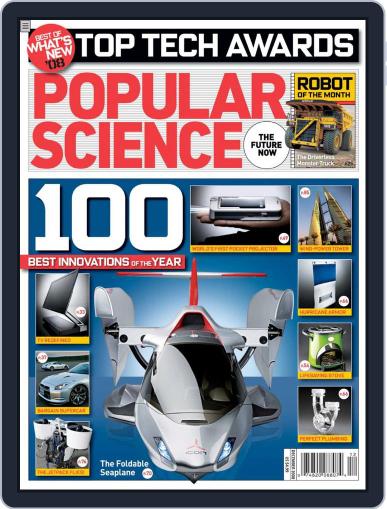 Popular Science November 4th, 2008 Digital Back Issue Cover