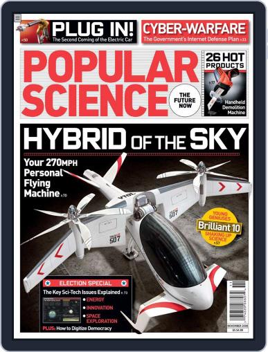 Popular Science October 6th, 2008 Digital Back Issue Cover