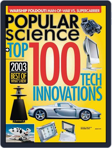 Popular Science November 12th, 2003 Digital Back Issue Cover