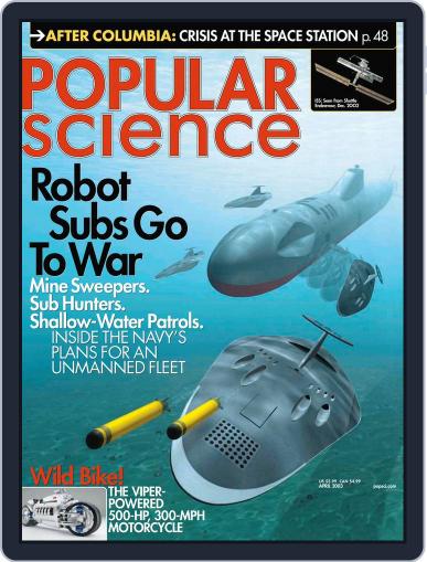 Popular Science March 25th, 2003 Digital Back Issue Cover