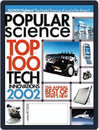 Popular Science December 9th, 2002 Digital Back Issue Cover