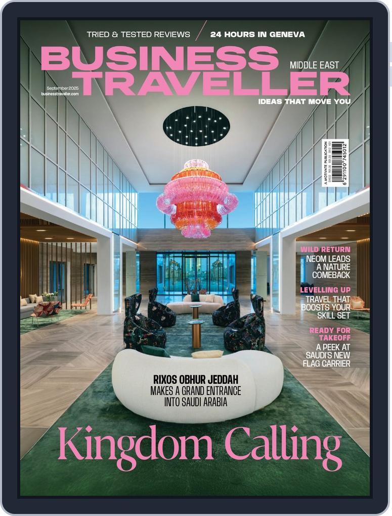 Business Traveller Middle East September 1st, 2025 Digital Back Issue Cover