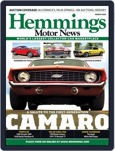 Hemmings Motor News March 1st, 2020 Digital Back Issue Cover