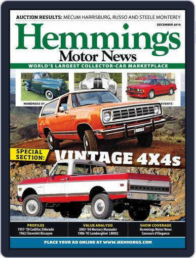 Hemmings Motor News (Digital) December 1st, 2019 Issue Cover