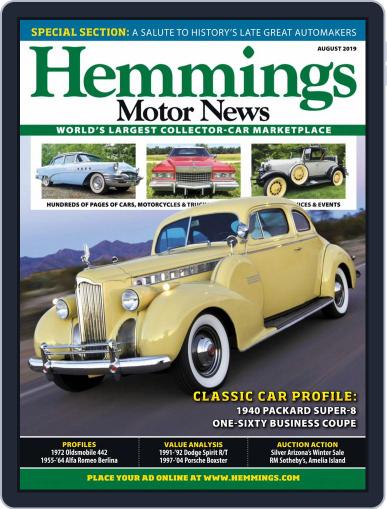 Hemmings Motor News (Digital) August 1st, 2019 Issue Cover