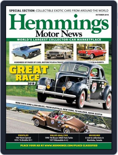 Hemmings Motor News October 1st, 2018 Digital Back Issue Cover