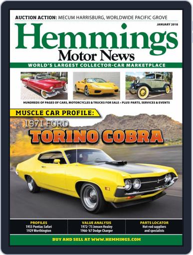 Hemmings Motor News January 1st, 2018 Digital Back Issue Cover