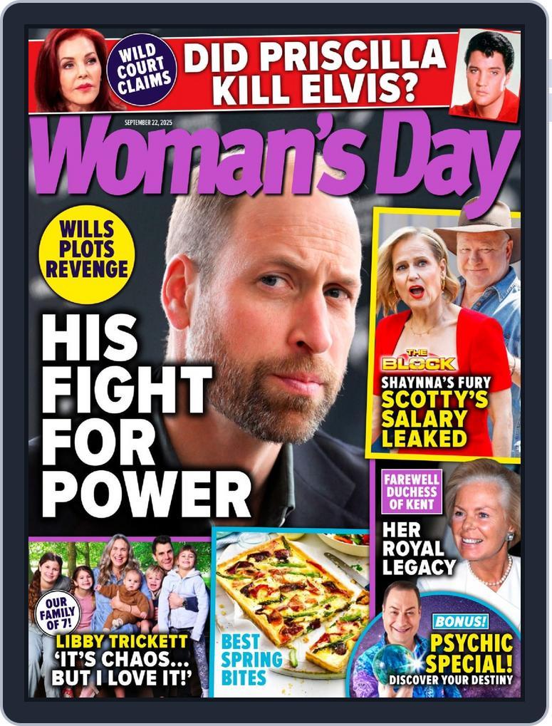 Woman's Day Australia (Digital) Subscription                    September 14th, 2025 Issue