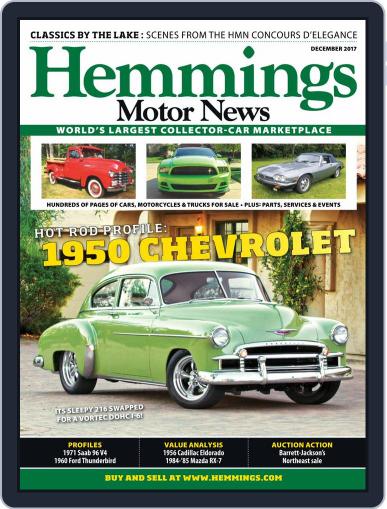 Hemmings Motor News December 1st, 2017 Digital Back Issue Cover