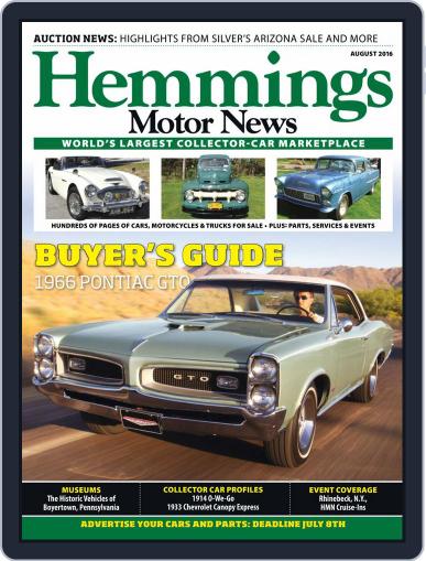 Hemmings Motor News (Digital) August 1st, 2016 Issue Cover